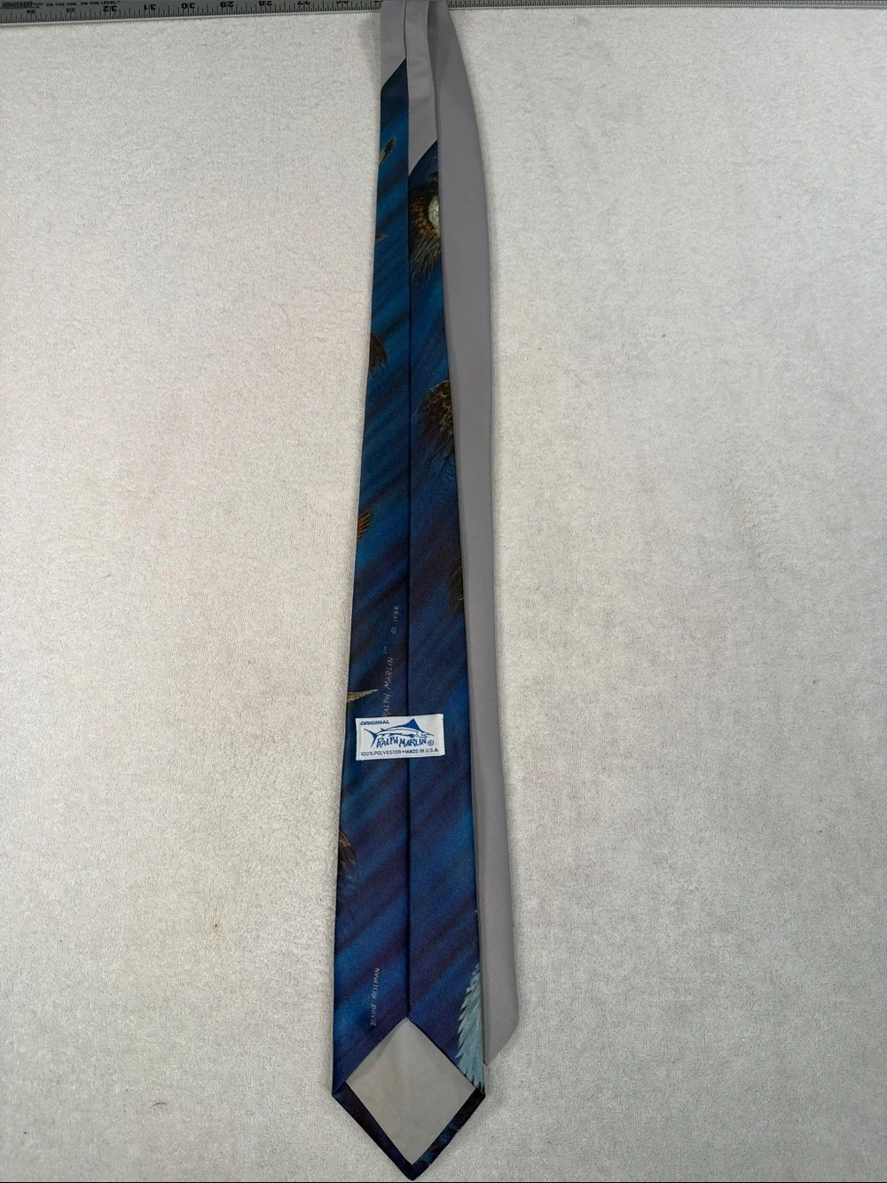 Vintage 1988 Ralph Marlin Birds of Prey Tie